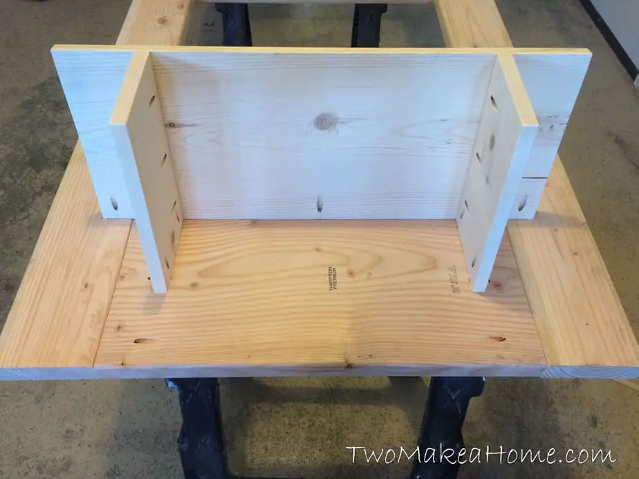 How to Build a Leaning Door Shelf (Without a Door!) - Two Make a Home
