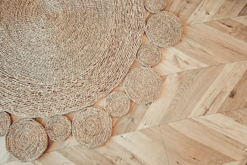 textured rug