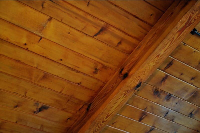 how to finish tongue and groove pine ceiling