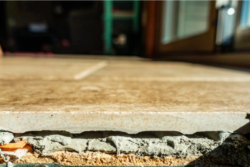 How to remove thinset from subfloor