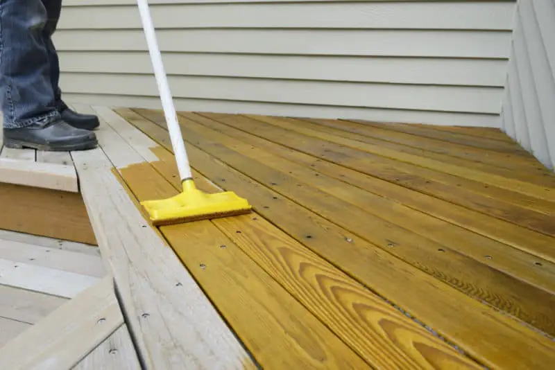 Staining deck pad
